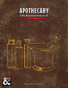 Apothecary - New 5E Background