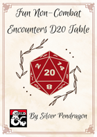 Fun Non Combat Travel Encounters D20 Table!
