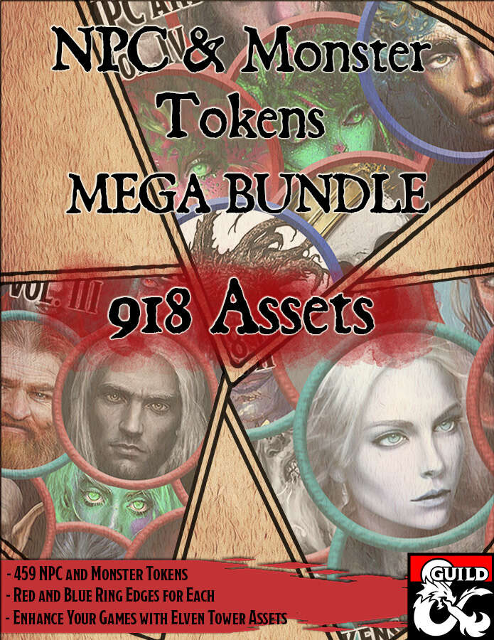 NPC and Monster Tokens Mega Bundle [BUNDLE] - Dungeon Masters Guild ...