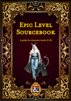 Epic Level Sourcebook