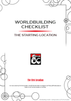Worldbuilding checklist - the starting location
