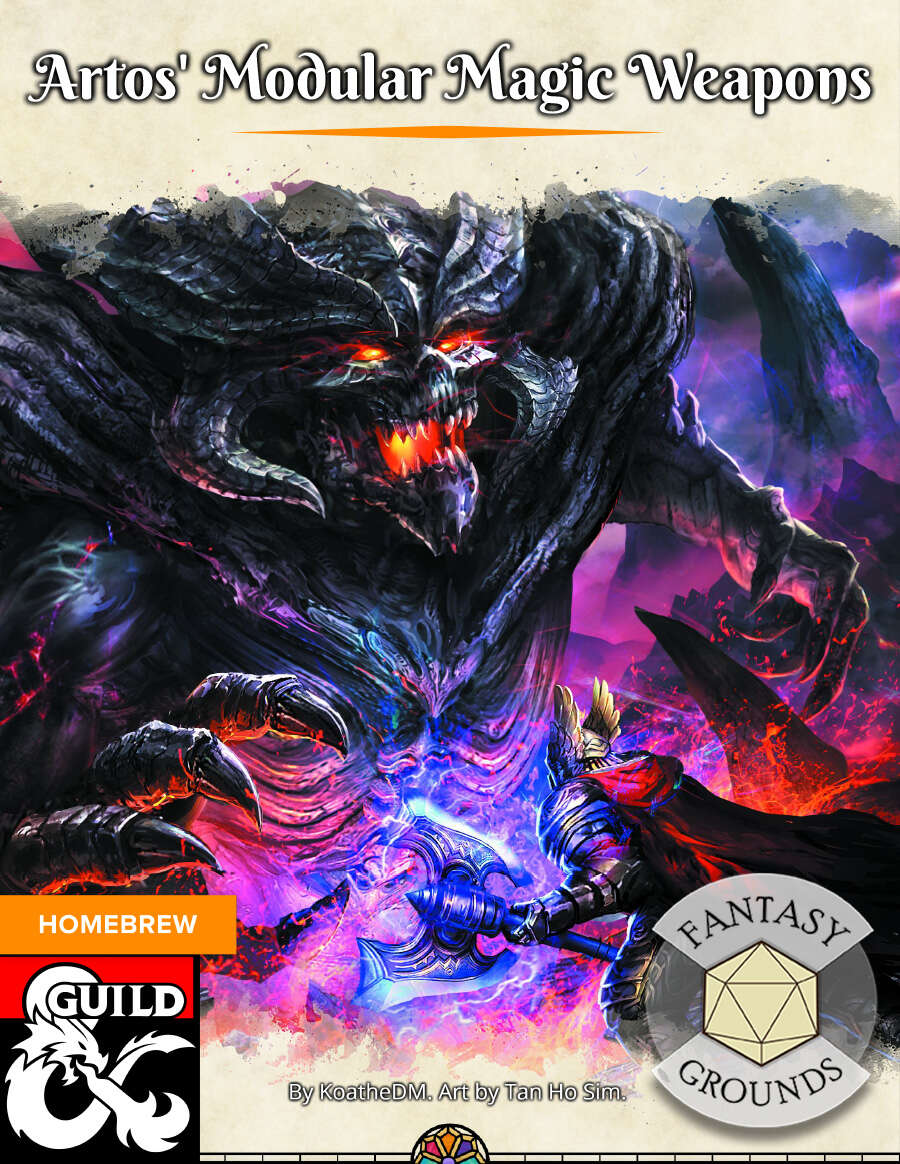 Artos' Modular Magic Weapons (Fantasy Grounds) - Dungeon Masters Guild ...