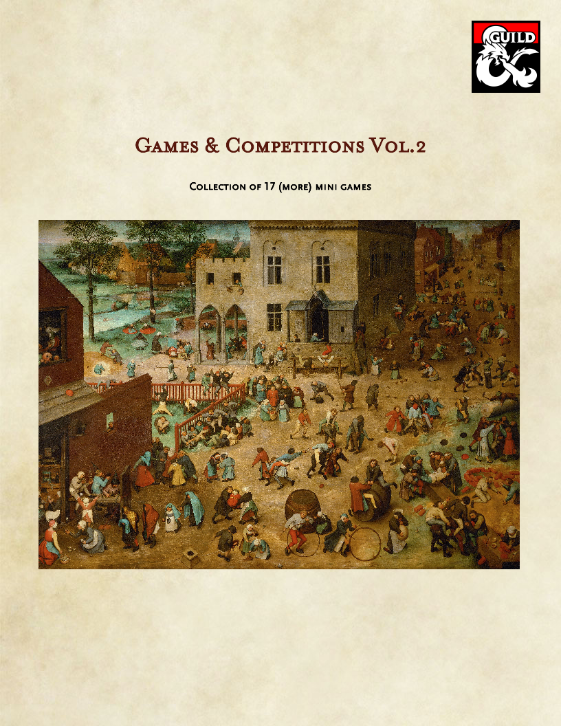 Games & Competitions Vol.2 - Dungeon Masters Guild | DriveThruRPG