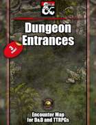 Three Dungeon Entrances w/Fantasy Grounds support - TTRPG Map