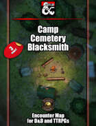 Camp, Blacksmith and Cemetery battlemaps w/Fantasy Grounds support - TTRPG Map