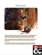 Witch Hunter-New Class for 5e