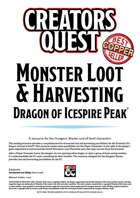 MONSTER LOOT & HARVESTING - Dragon of Icespire Peak