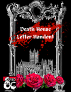 Death House Letter - Curse of Strahd Handout