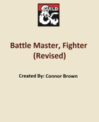5e Revised. Battle Master, Fighter