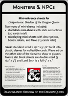 Dragonlance Monster and NPC Mini-Reference Sheets (Shadow of the Dragon Queen)