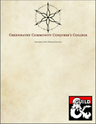 Greenhaven Community Conjurer's College (December 10th version)
