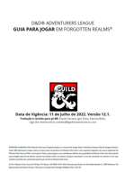 GUIA PARA JOGAR EM FORGOTTEN REALMS DE D&D ADVENTURERS LEAGUE  v.12.1