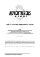 Guias de Adaptação para D&D Adventurers League | Pt-BR