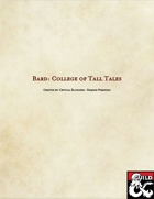 Bard: College of Tall Tales
