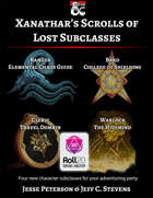 Xanathar's Scrolls of Lost Subclasses (Roll20)