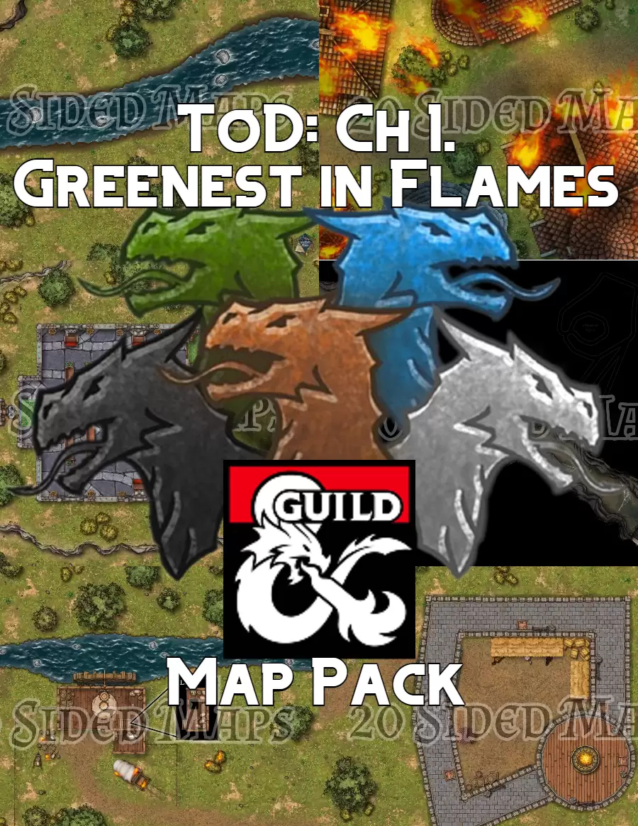 Tyranny of Dragons: Ch.1 Greenest in Flames Map Pack - Dungeon Masters ...