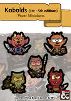 Kobolds (1st~5th editions) Paper miniatures - Drawanything Board games & RPGs