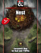 Giant Nest battlemap w/Fantasy Grounds support - TTRPG Map