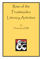 Homeschool DM Rime of the Frost maiden Literacy Activities