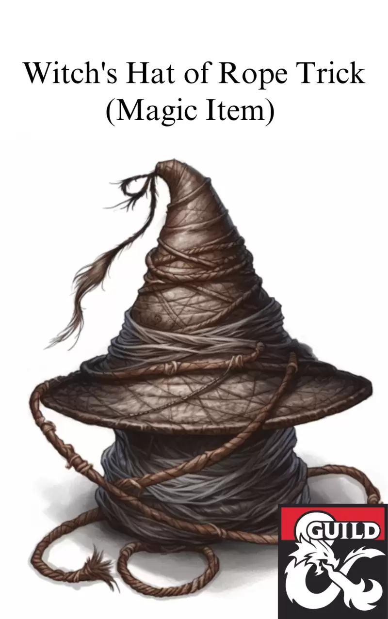 Witch's Hat of Rope Trick - Dungeon Masters Guild | DriveThruRPG