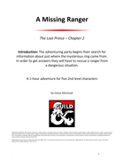 A Missing Ranger