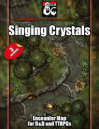 Singing crystal forest battlemap w/Fantasy Grounds support - TTRPG Map