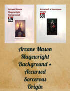 Arcane Mason Background + Accursed: a Sorcerous Origin [BUNDLE]