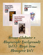 Gladiator Background + Magewrights I + Magic Items I [BUNDLE]