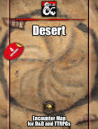 Desert battlemap w/Fantasy Grounds support - TTRPG Map