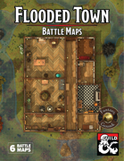 Flooded Town Battle Maps with 3D Area Previews