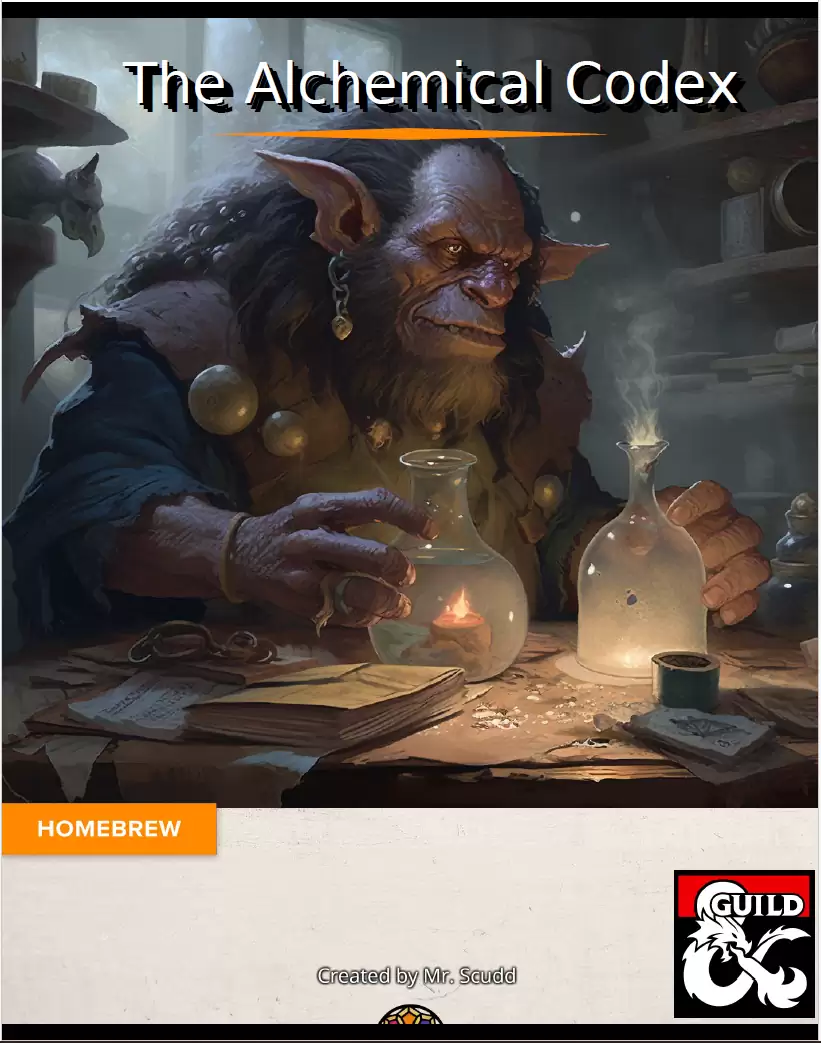 Codex Guild The Alchemical Codex - Dungeon Masters Guild | DriveThruRPG
