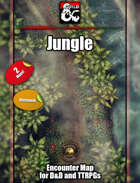 Jungle battlemap w/Fantasy Grounds support - WEBM Animation - TTRPG Map