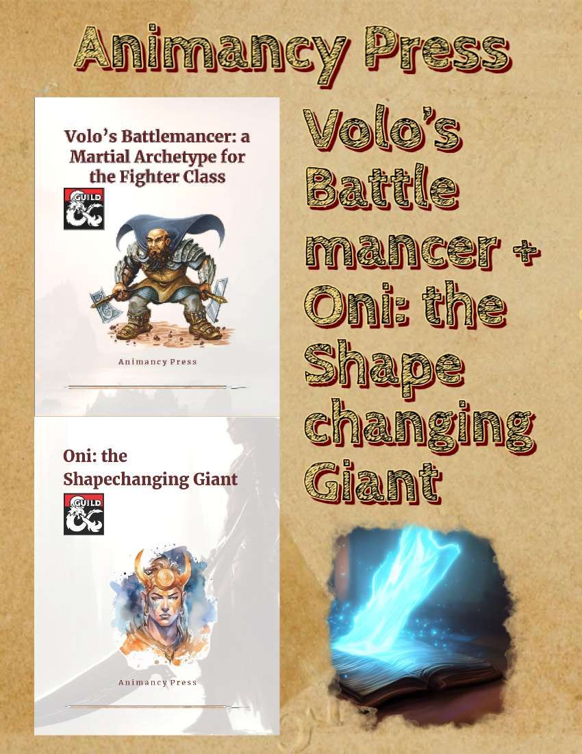 Oni + Battlemancer Fighter [BUNDLE] - Dungeon Masters Guild | DriveThruRPG