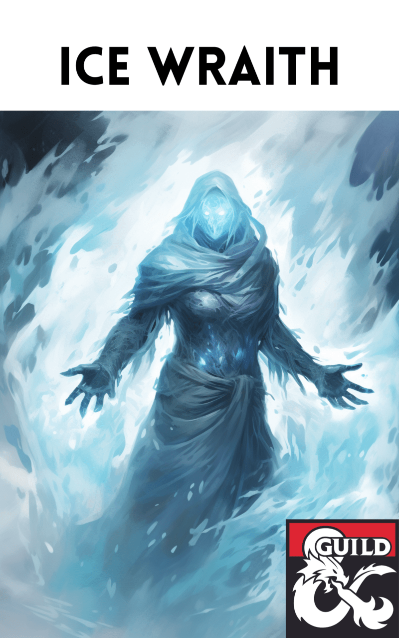 Ice Wraith – A CR 5 Winter Undead - Rime of the Frostmaiden - Dungeon ...