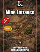 Mine Entrance battlemap w/Fantasy Grounds support - WEBM Animation - TTRPG Map