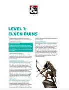Paths of the Nexus Level 1: the Elven Ruins