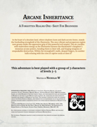 Arcane Inheritance: A Forgotten Realms One-Shot For Beginners
