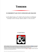 Tinkerer Class