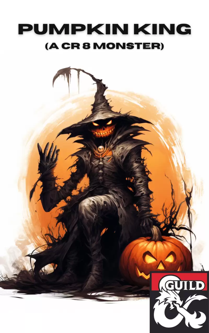 Pumpkin King A CR 8 Halloween Monster - Dungeon Masters Guild | Dungeon  Masters Guild