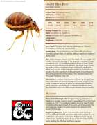 Giant Bed Bug Stat Block