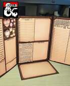 Wizard bundle - D&d foldable booklet charater sheet