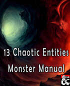 13 Chaotic Entities Monster Manual