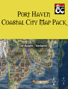 Port Haven - Coastal City - VTT Map Pack DnD5e