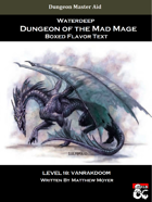 DotMM: Boxed Flavor Text and Combat Tracker - Level 18: Vanrakdoom (Waterdeep: Dungeon of the Mad Mage)