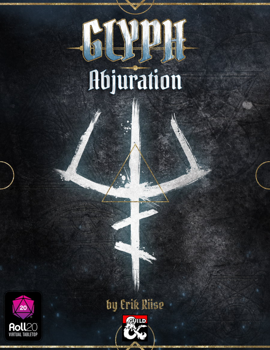 Glyph abjuration roll20 vtt version dungeon masters guild