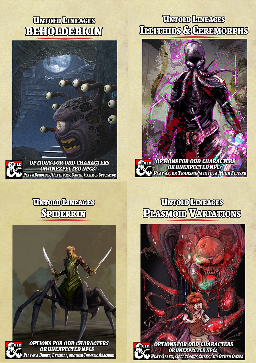 Untold Lineages: Iconic Monster Races [BUNDLE] - Dungeon Masters Guild ...