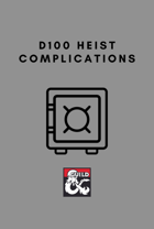 d100 Heist Complications