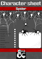 Character sheet - Spiders