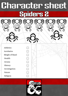 Character sheet - Spiders 2