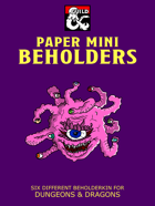 Paper Mini Beholders